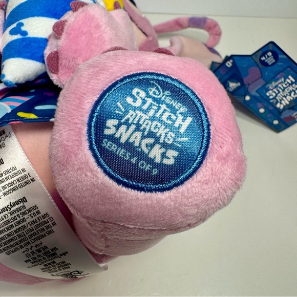 NWT. Disney Angel Stitch Attacks Snacks Plush, Shaved Ice snow cone. - Picture 9 of 11